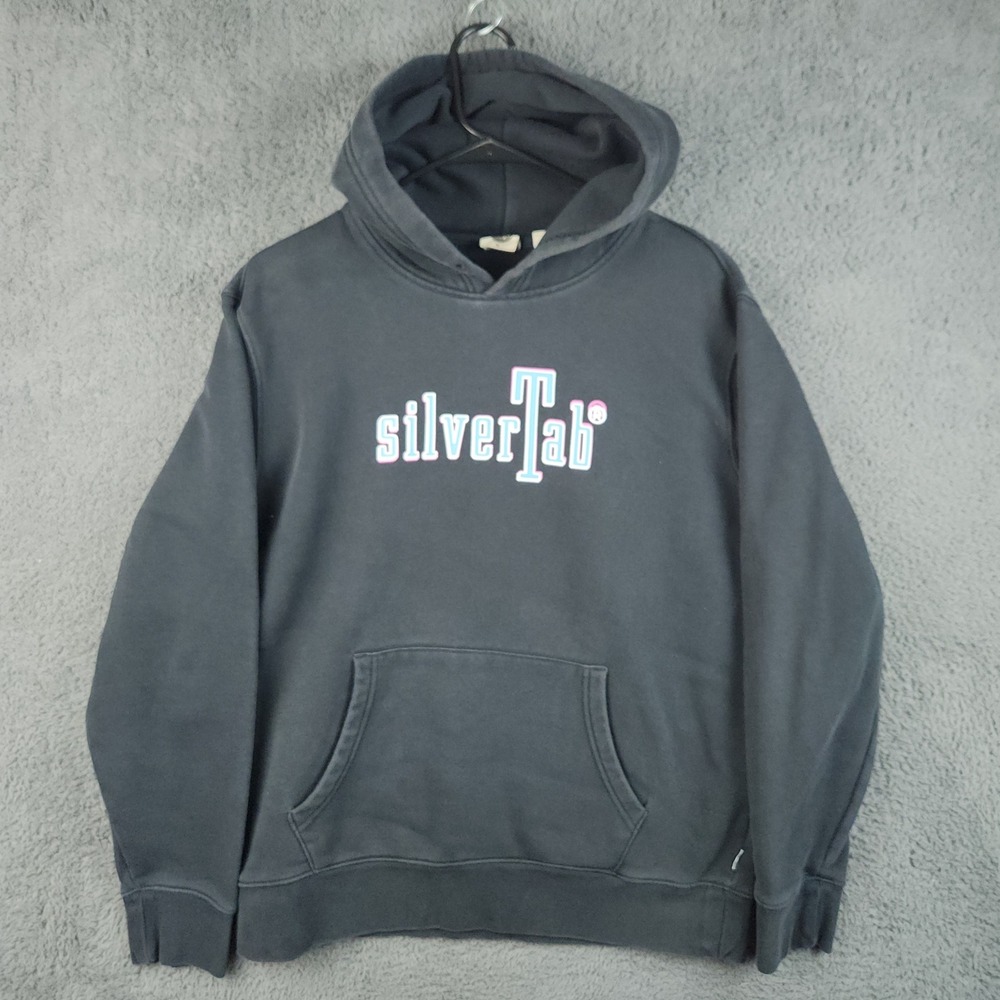 Levis SilverTab Hoodie Mens Medium Standard Fit Sweatshirt Streetwear 90s Skater